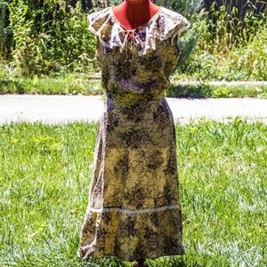 Vintage prairie top/skirt set